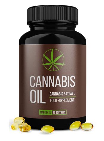 cápsulas de óleo de cannabis